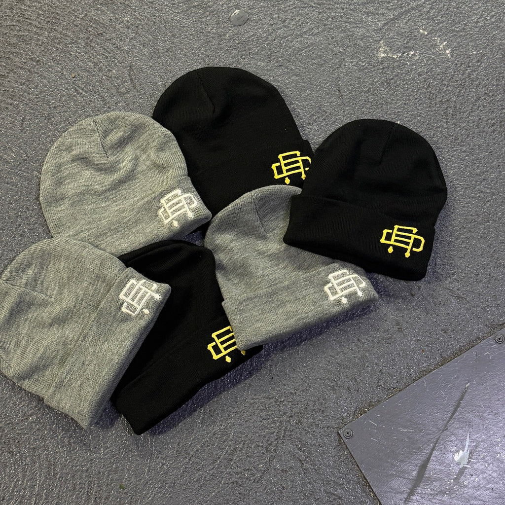 DIAMANTÉ MONGRAM BEANIES