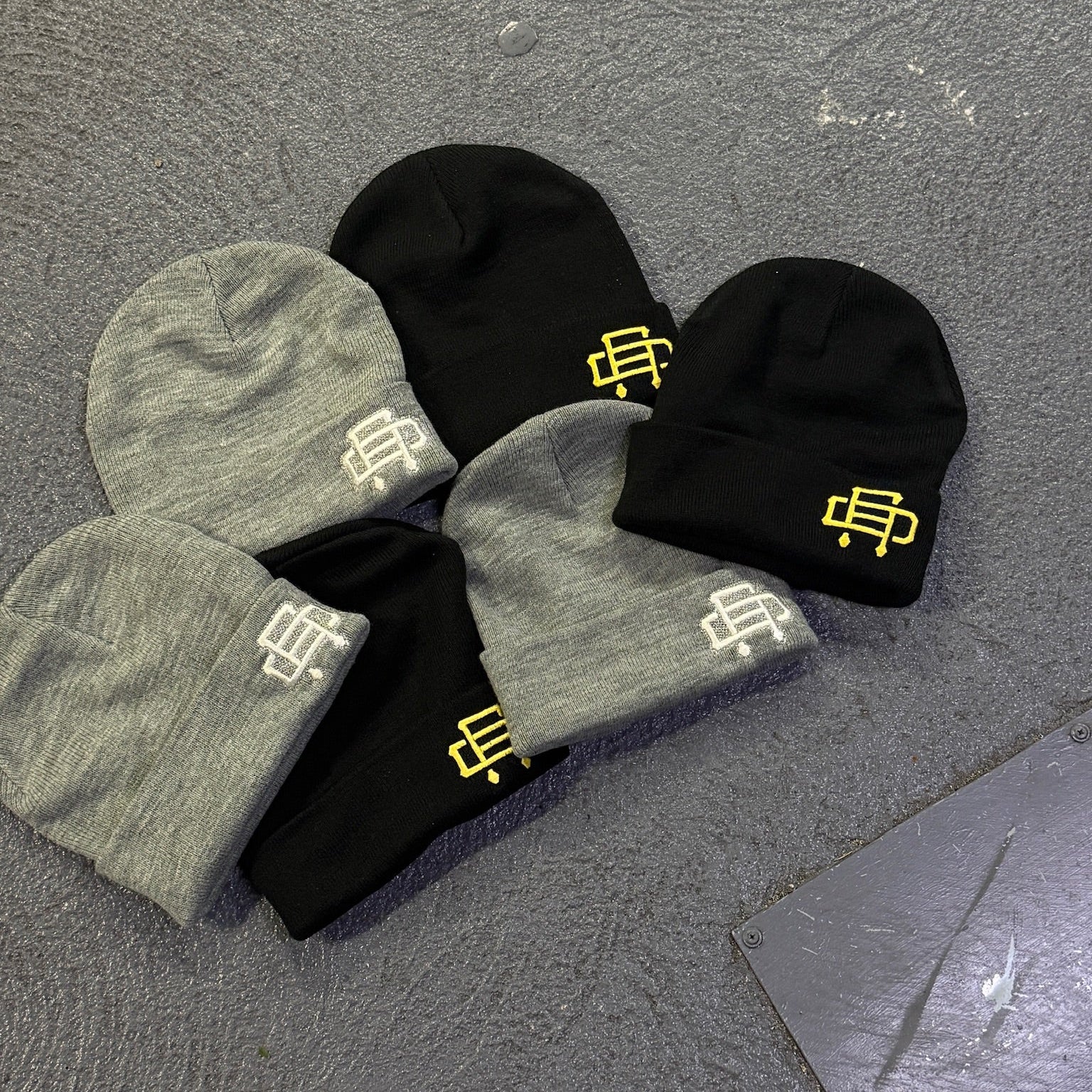 DIAMANTÉ MONGRAM BEANIES